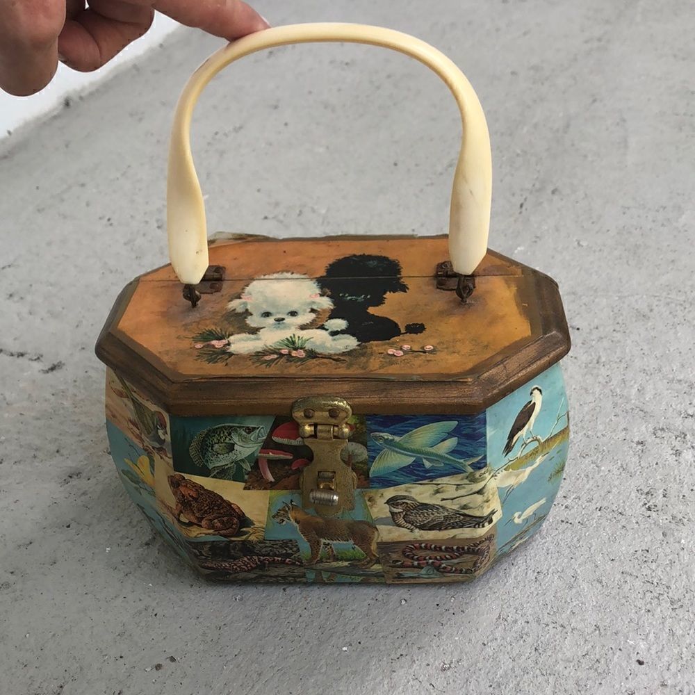 Vintage  octagonal  bag